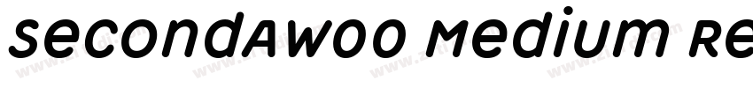 Secondaw00 Medium Re字体转换